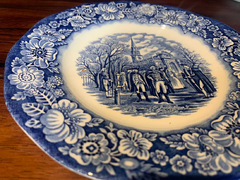 Imagem do XÍCARA PARA CHÁ COM PIRES EM PORCELANA INGLESA AZUL - CÓD. 280