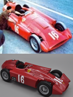 1956-07-01 Lancia-Ferrari D50T (16) Eugenio Castelotti FRA - Reims (Prova) T Prototipo