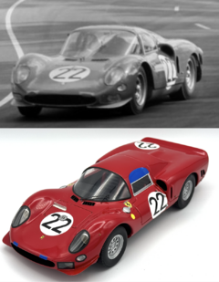 1965-06-20 275 P2 (22) Lorenzo Bandini - Gianpiero Biscaldi Le Mans R