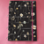 Caderno Argolado Black Flowers