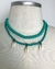 Conjunto Colar Búzios e Chocker Miçangas - Verde - comprar online