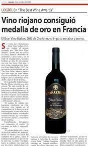 Chañarmuyo Gran Vino Malbec (1x750ml) en internet