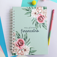 Planner Financeiro Anual Permanente - Capas Floral Romântico