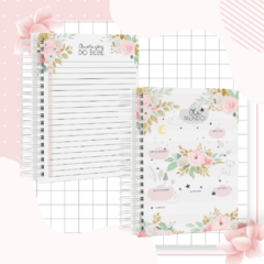 Kit Livro do Bebê + Caderneta de Saúde e Vacinação Menina - Tema Floral 2