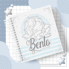 Kit Livro do Bebê + Caderneta de Saúde e Vacinação Menino - Tema Anjo