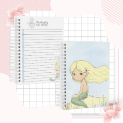 Kit Livro do Bebê + Caderneta de Saúde e Vacinação Menina - Tema Sereia - comprar online