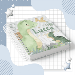 Kit Livro do Bebê + Caderneta de Saúde e Vacinação Menino - Tema Dinossauro - loja online