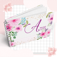 Kit Livro do Bebê + Caderneta de Saúde e Vacinação Menina - Tema Floral 1 - comprar online