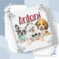 Kit Livro do Bebê + Caderneta de Saúde e Vacinação Menino - Tema Cachorrinho