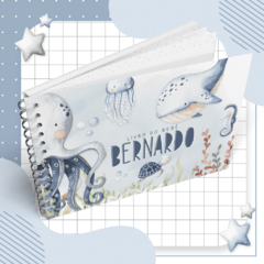 Livro do Bebê Menino - Tema Fundo do Mar - comprar online