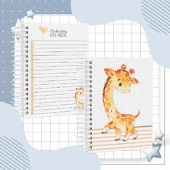 Kit Livro do Bebê + Caderneta de Saúde e Vacinação Menina - Tema Girafa (Girafinha) - comprar online