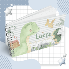 Kit Livro do Bebê + Caderneta de Saúde e Vacinação Menino - Tema Dinossauro - comprar online