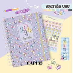 Imagem do Agenda Uau Datada 2024 - 2 DPP (2 dias por página) - sem horário