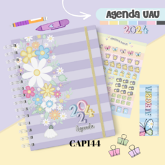 Imagem do Agenda Uau Datada 2024 - 2 DPP (2 dias por página) - sem horário