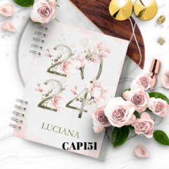 Agenda Floral Datada 2024 - 1 DPP (1 dia por página) - sem horário - comprar online