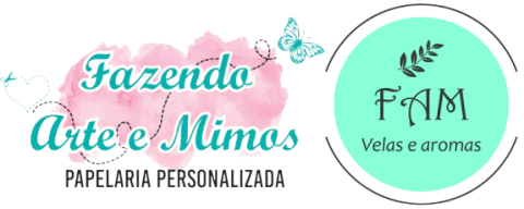 Fazendo Arte e Mimos - Papelaria personalizada / Encadernação artesanal/ Velas e home spray