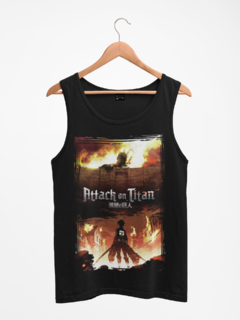 Camiseta Regata Attack On Titan Academia Green Dragon - comprar online