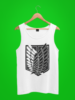 Camiseta Regata Attack On Titan Academia Green Dragon