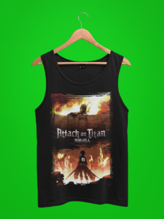 Camiseta Regata Attack On Titan Academia Green Dragon