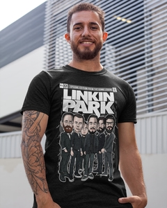 Camiseta Linkin Park Cartoon Green Dragon