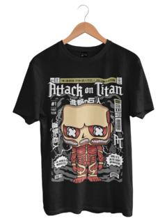 Camiseta Geek Attack on Titan Geek Funko Pop Green Dragon