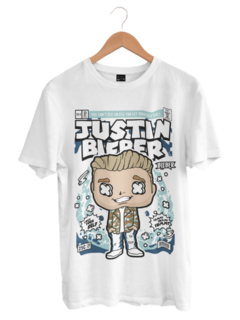 Camiseta Geek Justin Bieber Funko Pop Green Dragon