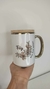 Caneca grande alça e borda cromada - comprar online