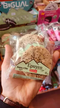 Alfajor sin azúcar Epuyen Avena y Chia