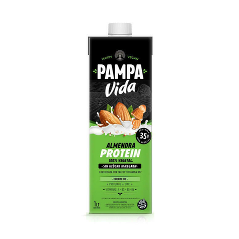 leche de Almendras con Proteinas sin Azucar x 1l - Pampa Vida