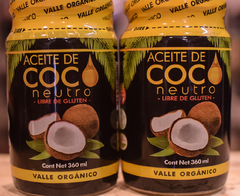 Aceite de Coco Neutro Valle Orgánico x360ml