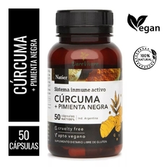 curcuma con pimienta negra natier 50cap