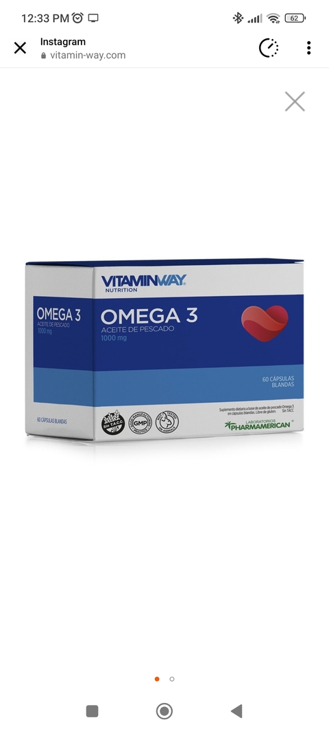 OMEGA 3 - COLESTEROL OMEGA 3 x60 vitaminway