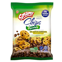 Galletitas Vainilla sin tacc Chips de Chocolate Sin Azucar x 150g - Smams