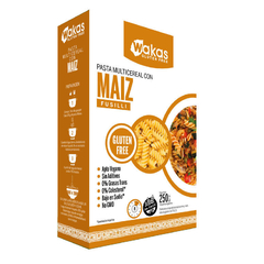 Fideos Pasta Seca Multicereal Sin Tacc con Chia x 250g Wakas - comprar online