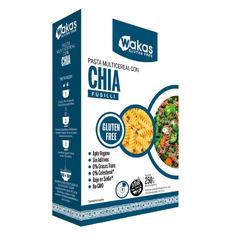 Fideos Pasta Seca Multicereal Sin Tacc con Chia x 250g Wakas