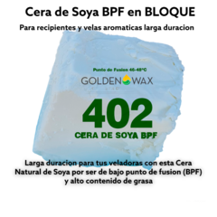 Cera De Soya BPF para Velas Aromaticas (Golden Wax 402) en internet