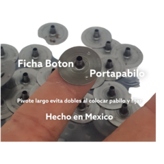 Ficha / PortaPabilo Boton Chica - tienda en línea