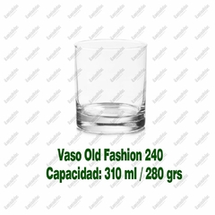 Vaso / Recipiente Old Fashion Fondo Grueso 8x9cm (280grs) - tienda en línea