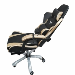 SILLÓN GAMER NEGRO Y DORADO (CON USB) - comprar online