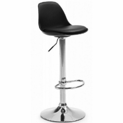 BANQUETA TULIP CROMADA ASIENTO BLANCO O NEGRO - comprar online