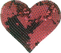 208 Corazon 9cm x 10 - Hook Bordados Int