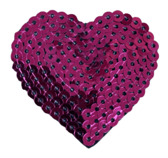 211 Corazon 5cm x 10 - Hook Bordados Int