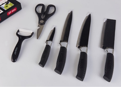 Set de cuchillos de Cocina Acero Inoxidable y carbono x 6 piezas - comprar online