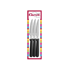 CUCHILLO MANGO PLÁSTICO NEGRO CAROL X 12UNID