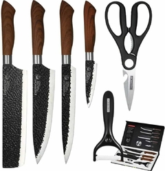 Imagen de Set de cuchillos de Cocina Acero Inoxidable y carbono x 6 piezas