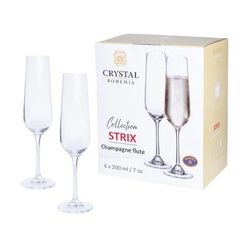 Copa Crystal Bohemia Strix Flauta x 6 un 200ml Champagne