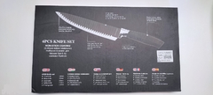 Set de cuchillos de Cocina Acero Inoxidable y carbono x 6 piezas en internet