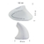 Mouse óptico inalámbrico ergonómico Vertical 5 botones luz LED Baterías - tienda en línea