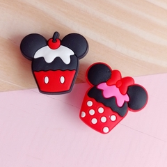 Pins para Crocs Cupcake Mickey e Minnie