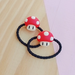 Elásticos para Penteados Cogumelo Super Mario